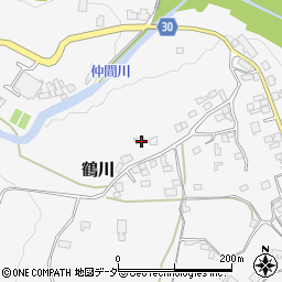 山梨県上野原市鶴川152周辺の地図