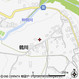 山梨県上野原市鶴川151周辺の地図