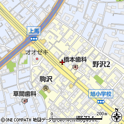 東京都世田谷区野沢2丁目30-5周辺の地図