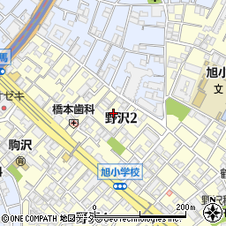 東京都世田谷区野沢2丁目28周辺の地図