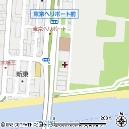 中日新聞東京本社東京ヘリポート格納庫事務所周辺の地図