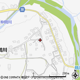 山梨県上野原市鶴川196周辺の地図