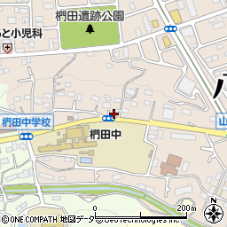 東京都八王子市椚田町404周辺の地図