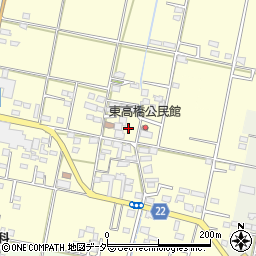 山梨県笛吹市石和町東高橋339周辺の地図