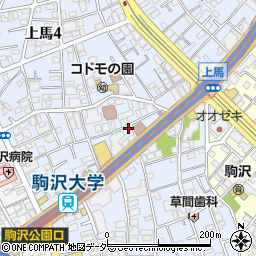 ローズコート駒沢周辺の地図