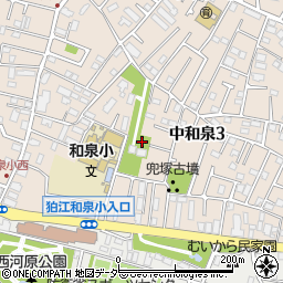 東京都狛江市中和泉3丁目21周辺の地図