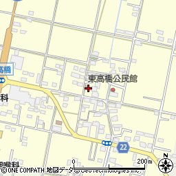 山梨県笛吹市石和町東高橋344周辺の地図