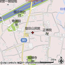 塩田公民館周辺の地図