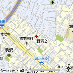 東京都世田谷区野沢2丁目28-8周辺の地図