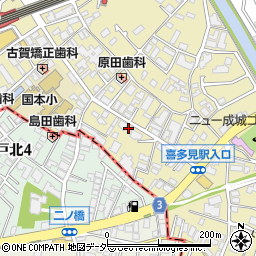 早稲田育英ゼミナール喜多見教室周辺の地図