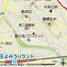 東京都稲城市矢野口1780周辺の地図