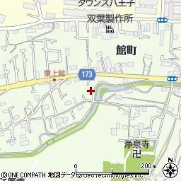 東京都八王子市館町593周辺の地図