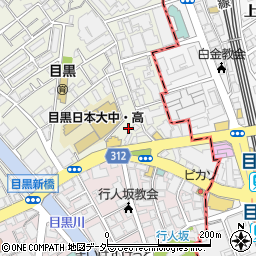 東京都目黒区目黒1丁目5-24周辺の地図
