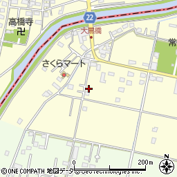 山梨県笛吹市石和町東高橋183-3周辺の地図