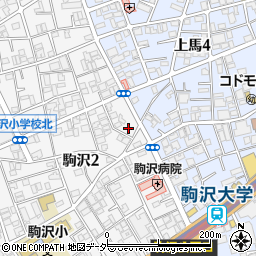 東京都世田谷区駒沢2丁目32-4周辺の地図