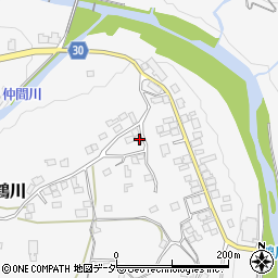 山梨県上野原市鶴川194周辺の地図