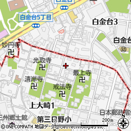 東京都品川区上大崎1丁目10-43周辺の地図
