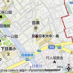 東京都目黒区目黒1丁目6-24周辺の地図