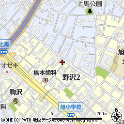 東京都世田谷区野沢2丁目29-18周辺の地図