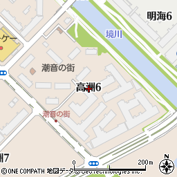 千葉県浦安市高洲6丁目周辺の地図