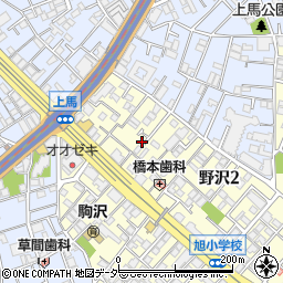 東京都世田谷区野沢2丁目32-18周辺の地図