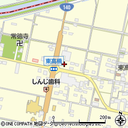 山梨県笛吹市石和町東高橋106周辺の地図