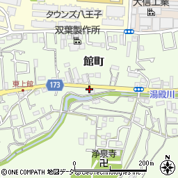 東京都八王子市館町524周辺の地図