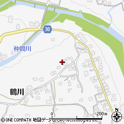 山梨県上野原市鶴川100周辺の地図