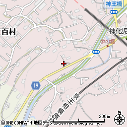 鶴川街道周辺の地図