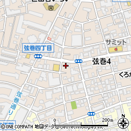 東京都世田谷区弦巻4丁目8-13周辺の地図