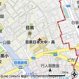 目黒日本大学中学校周辺の地図