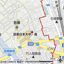 東京都目黒区目黒1丁目5-9周辺の地図