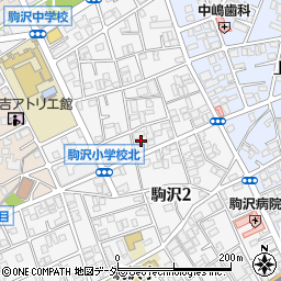 東京都世田谷区駒沢2丁目50-5周辺の地図