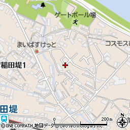 神奈川県川崎市多摩区菅稲田堤周辺の地図