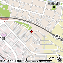 稲城駅北口自転車駐車場周辺の地図