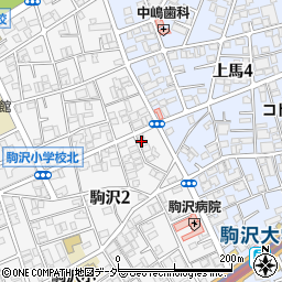 東京都世田谷区駒沢2丁目32-8周辺の地図