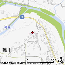 山梨県上野原市鶴川97周辺の地図