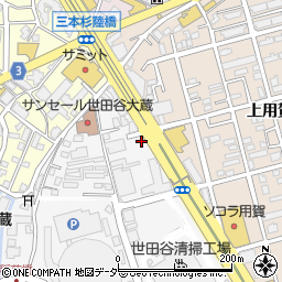 東京都世田谷区大蔵1丁目2周辺の地図
