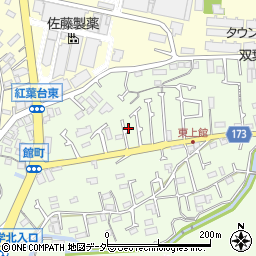東京都八王子市館町552周辺の地図