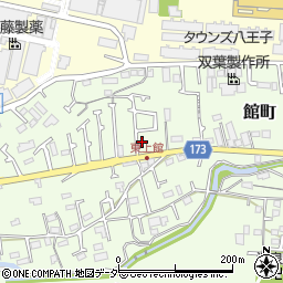 東京都八王子市館町540周辺の地図