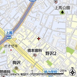 東京都世田谷区野沢2丁目29-14周辺の地図