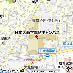 日本大学　商学部砧キャンパス周辺の地図
