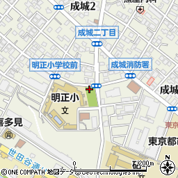 明正公園トイレ周辺の地図