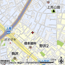 東京都世田谷区野沢2丁目29-13周辺の地図