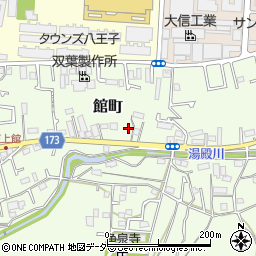 東京都八王子市館町401周辺の地図