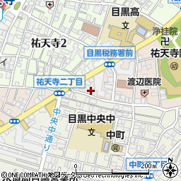日本経済新聞社中目黒専売所周辺の地図