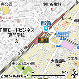 都賀駅周辺の地図