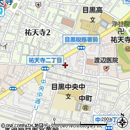 日本経済新聞中目黒専売所周辺の地図