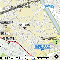東京都世田谷区喜多見8丁目周辺の地図