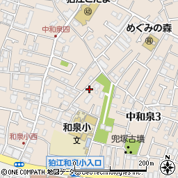 東京都狛江市中和泉3丁目21-1周辺の地図